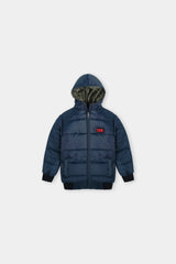 Kids Blue  Hoodie Puffer
