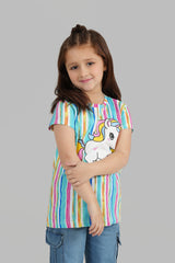 Unicorn Styper Print T shirt