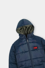 Kids Blue  Hoodie Puffer