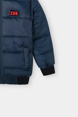 Kids Blue  Hoodie Puffer