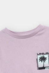 Kids Graphic Light Purple Soft Cotton T-Shirt