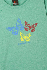 Butterfly Print T Shirt