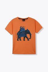 Elephant Print T Shirt